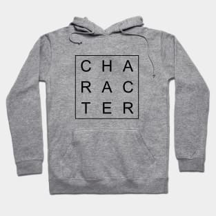 minimalist and simple design character black word Hoodie